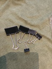 Metal foldback clips for sale  LONDON