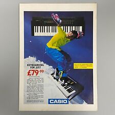 CASIO KEYBOARD CTK-50 INSTRUMENTO DE PIANO ELÉTRICO 1995 VINTAGE ANÚNCIO RETRÔ, usado comprar usado  Enviando para Brazil