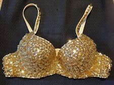 Reggiseno paillettes dorato usato  Torino