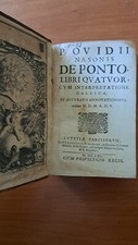 RARO 1661 OVIDIO ( SULMONA 43 AC ) DE PONTO LIBRI QUATUOR ( LETTERE DAL PONTO ) comprar usado  Enviando para Brazil