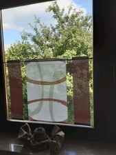 Scheibengardine set rot gebraucht kaufen  Deutschland