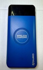 Banco de energia de carregamento sem fio Aduro 10000mAh – portas USB duplas, azul comprar usado  Enviando para Brazil