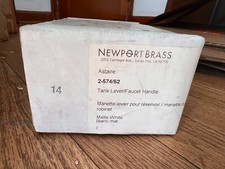 Alavanca de tanque/alça de torneira Newport Brass Astaire 2-574/52 - Branco fosco, usado comprar usado  Enviando para Brazil