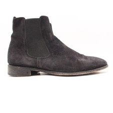 Usado, Botas masculinas de couro John Varvatos Chelsea tamanho 9.5 camurça preta feitas à mão na Itália comprar usado  Enviando para Brazil