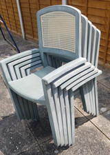Garden chairs plastic for sale  SOUTHAMPTON