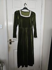 Green velour medieval for sale  RUGBY