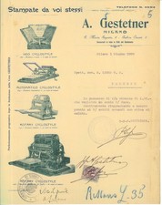 Lettera int. gestetner usato  Mantova
