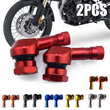2X CNC motocicleta ângulo de 90 graus roda aro pneu haste válvula sem câmara alumínio, usado comprar usado  Enviando para Brazil
