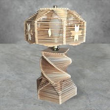 Abajur de mesa vintage palito picolé grande boho 16" arte popular arte vagabundo comprar usado Abajur de mesa vintage palito picolé grande boho 16" arte popular arte vagabundo comprar usado  Enviando para Brazil