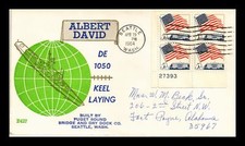 CAPA NAVAL DOS EUA ALBERT DAVID DE-1050 QUILHA POSTURA SEATTLE WASHINGTON comprar usado  Enviando para Brazil
