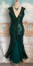 Dress green beaded for sale  BRISTOL