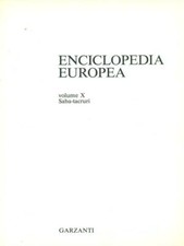 Enciclopedia europea. volume usato  Italia