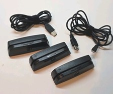 3- Scanner de cartão de crédito Magtek 21073145, leitor de cartão deslize com 2 cabos USB, usado comprar usado  Enviando para Brazil