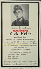 Sterbebild wwii gefreiter gebraucht kaufen  Gottmadingen
