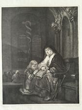 Large antique etching for sale  BECKENHAM