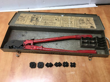 Crimpador Thomas & Betts T&B TBM5 com 5 matrizes codificadas por cores com estojo de metal LEIA comprar usado  Enviando para Brazil
