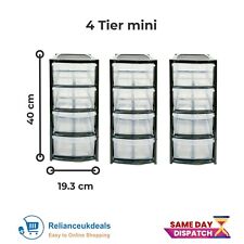 4tier plastic storage for sale  FELTHAM