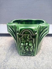 Vasetto ceramica verde usato  Italia
