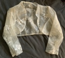 Brautkleid jacke ivory gebraucht kaufen  Leverkusen
