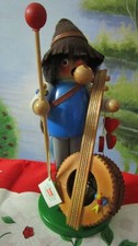 CAJA DE MÚSICA PARA AHUMADOR DE GUITARRA ERZGEBIRGE CUERDA, NUEVO MODELO DE SALA DE EXPOSICIÓN SIN CAJA 10" segunda mano  Embacar hacia Mexico