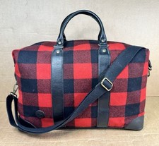 Bolsa de viagem BONFANTI xadrez acabamento em lã e couro, usado comprar usado  Enviando para Brazil