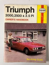 Haynes triumph 2000 for sale  NEWQUAY