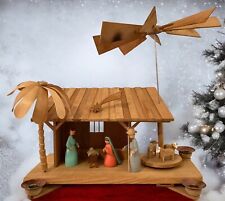 1960s wood nativity d'occasion  Expédié en Belgium