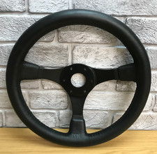 Volante de couro preto genuíno Ford RS Motorsport. REPARADO.  8C comprar usado  Enviando para Brazil