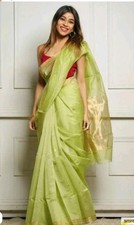 Linen silk saree for sale  SOUTHALL