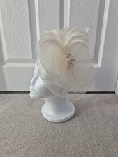 Ivory fascinator wedding for sale  CHEADLE