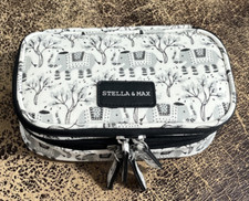 Bolso de Cosméticos Stella & Max Elefante Viaje Maquillaje Estuche Cremallera Alrededor NUEVO segunda mano  Embacar hacia Mexico