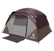 Barracas de acampamento CAMEL CROWN 4 pessoas à prova d'água configuração rápida fácil dobrável vinho, usado comprar usado  Enviando para Brazil
