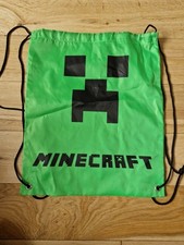 Minecraft drawstring green for sale  NORTHAMPTON
