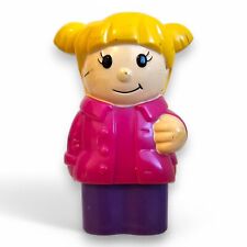 Usado, Casaco rosa Mattel Mega Bloks First Builders Girl Block Person cabelo loiro 2,5" comprar usado  Enviando para Brazil