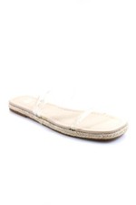 BP. Sandálias femininas biqueira aberta três tiras slip on viola slides transparente tamanho 6,5 EUA, usado comprar usado  Enviando para Brazil