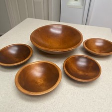Wooden salad bowl for sale  Roseville