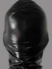 Schwarze leder vollkopfmaske gebraucht kaufen  Ganderkesee