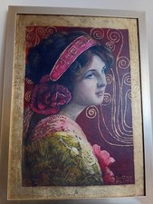 GUSTAVO KLIMT - PINTURA A ÓLEO - ASSINADA comprar usado  Enviando para Brazil