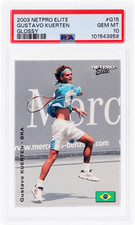 2003 Netpro Elite Gustavo Kuerten Glossy #G15/100 PSA 10 Rookie RC comprar usado  Enviando para Brazil