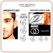 Orecchini cerchietto argento usato  Massa di Somma