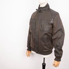 Jaqueta Bombardeiro Masculina CALVIN KLEIN Zíper Completo Marrom Gola Fivela Algodão e Couro P comprar usado  Enviando para Brazil