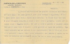 Lettera int. arnoldi usato  Mantova