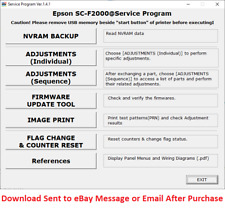 Usado, Programa de serviço de plotadora Epson F2000,F2100,F600,B600,F6070,F6200,F6270,F6300,F700 comprar usado  Enviando para Brazil