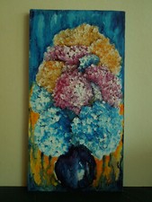 Tableau peinture bouquet d'occasion  Beaune-la-Rolande