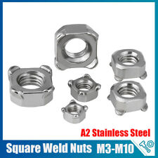 Weld nuts square for sale  Shipping to Ireland