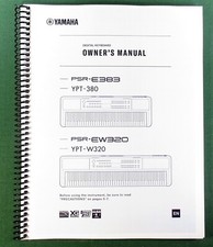 Yamaha PSR-E383 Owner's Manual: 36 Pages & Protective Covers! comprar usado  Enviando para Brazil