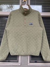 Pulôver masculino Patagonia Snap-T colcha pequeno suéter de lã verde floresta 25371 comprar usado  Enviando para Brazil