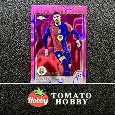 TOPPS CHROME UEFA 2024-25 RONALD ARAUJO /250 REFRATOR DE LAVA ROSA BARCELONA comprar usado  Enviando para Brazil