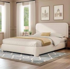 Boucle upholstered bedframe for sale  Beverly Hills