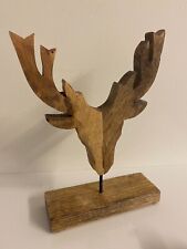Reindeer stag wooden for sale  LLANELLI
